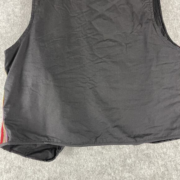 Casa Maya Guatemalan Vest Womens XL Floral Embroidery Huipil Boho Folk Artsy - Picture 12 of 14